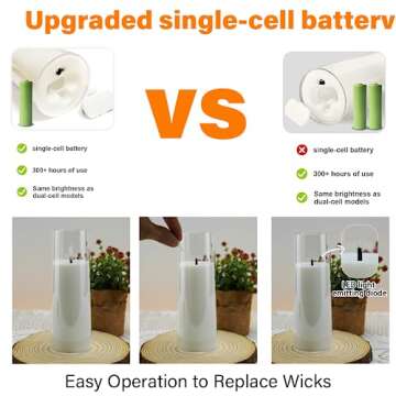 Kakoya Flickering Flameless Candles with Remote Control