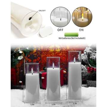 Kakoya Flickering Flameless Candles with Remote Control