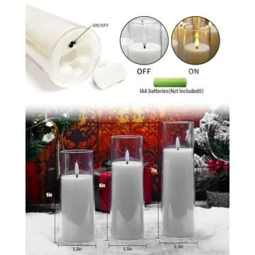 Kakoya Flickering Flameless Candles with Remote Control