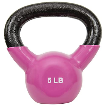 Sunny Vinyl Coated Kettlebell for Effective Strength Training - 5 lbs