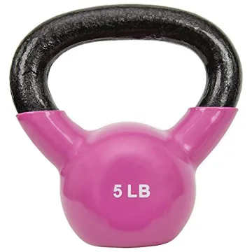 Sunny Vinyl Coated Kettlebell for Effective Strength Training - 5 lbs
