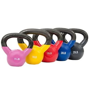 Sunny Vinyl Coated Kettlebell for Effective Strength Training - 5 lbs