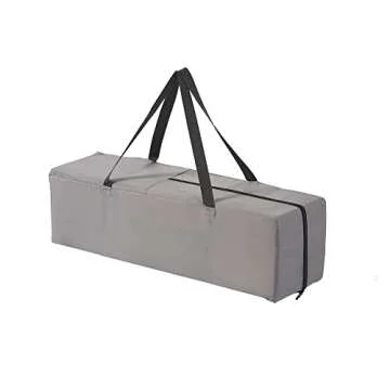 Pamo Babe Portable Crib Baby Playpen with Mattress and Carry Bag Grey