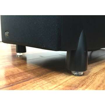 Small Clear Door Knob Bumpers (Set of 12) - Self Adhesive Door Stoppers Wall Protectors Rubber Feet for Speakers, Electronics, Furniture