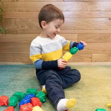 LEARNING ADVANTAGE 36 SNAP BEADS for Toddlers - Fun and Educational