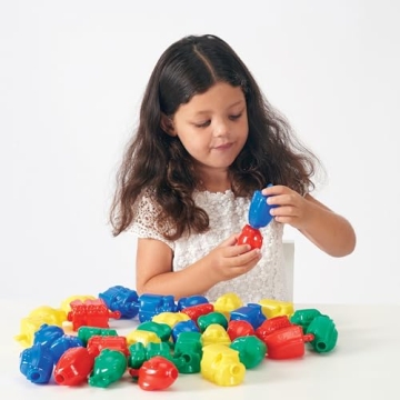 LEARNING ADVANTAGE 36 SNAP BEADS for Toddlers - Fun and Educational