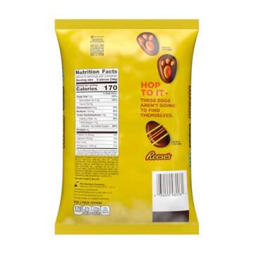 REESE'S Milk Chocolate Snack Size Peanut Butter Eggs, Easter Candy Bag, 9.6 oz