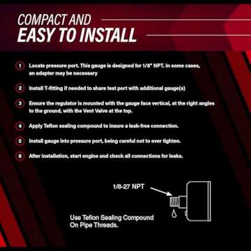 Aeromotive Fuel Pressure Gauge 0-100 PSI Liquid Filled