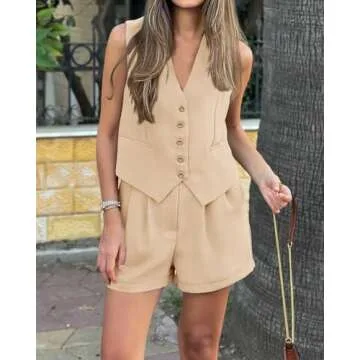 PRETTYGARDEN Women's Summer Sleeveless Vest Outfits