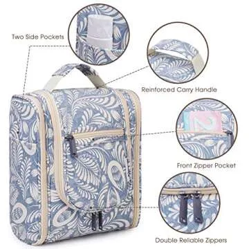 Narwey Toiletry Bag for Travel Essentials - Compact & Stylish