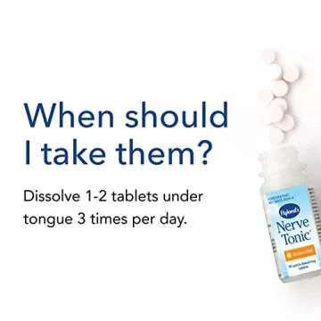Hyland's Nerve Tonic Stress Relief Tablets, Natural Relief of Restlessness, Nervousness and Irritability Symptoms, Non-Habit Forming, Quick Dissolving Tablets, 50 Count