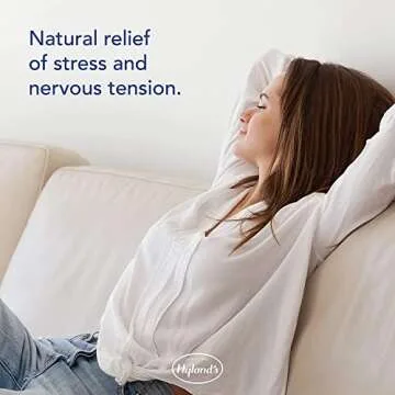 Hyland's Nerve Tonic Stress Relief Tablets, Natural Relief of Restlessness, Nervousness and Irritability Symptoms, Non-Habit Forming, Quick Dissolving Tablets, 50 Count