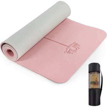 UMINEUX Extra Thick Non-Slip Yoga Mat with Alignment Marks