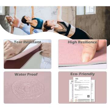 Non-Slip Yoga Mat with Eco-Friendly TPE for Comfort