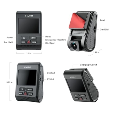 VIOFO A119 V3 Dash Cam with GPS & Night Vision