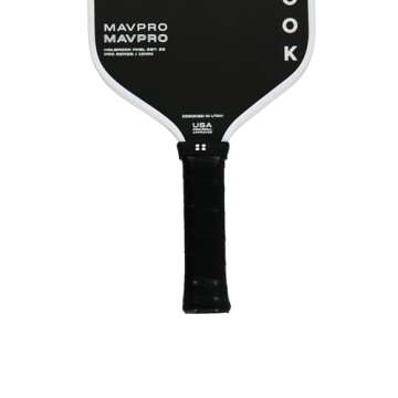 Holbrook Pickleball Paddle - Mav Pro 2.0, Pro Series | Power and Control | T700 3K Carbon Fiber Pickleball Paddles | Polypropylene Honeycomb Core | Black Pickleball Paddle, 16 mm