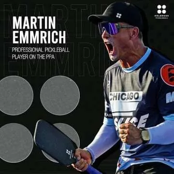 Holbrook Pickleball Paddle - Mav Pro 2.0, Pro Series | Power and Control | T700 3K Carbon Fiber Pickleball Paddles | Polypropylene Honeycomb Core | Black Pickleball Paddle, 16 mm