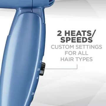 Conair Travel Hair Dryer: Compact Dual Voltage 1600W