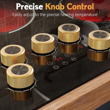 Traenvir 30 Inch Electric Cooktop with 5 Burners