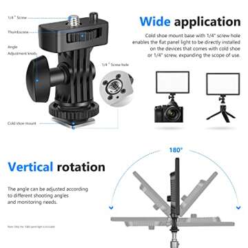 Neewer 2-Pack 11.3' Dimmable Bi-Color Soft Lights with Light Stand, 21W 3200K5600K CRI 97+ 2200Lux LED Panel for Game/Live Stream/YouTube/Photography