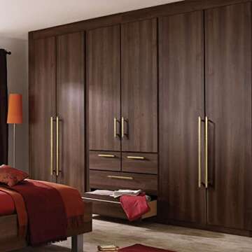 Goo-Ki Vintage Brass Cabinet Knobs - 6-Pack Durable Pulls