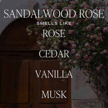 Elegant Sandalwood Rose Scented Soy Candle – Perfect for Home Décor & Gifts!