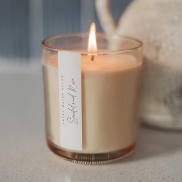 Sandalwood Rose Scented Soy Candle – Cozy Aroma, 50 Hour Burn