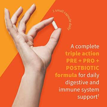 Garden of Life Dr Formulated Once Daily 3-in-1 Complete Probiotics, Prebiotics & Postbiotics - PRE + PRO + POSTBIOTIC Supplement for Adults’ Digestive & Immune Health, 30 Billion CFU, 30 Day Supply