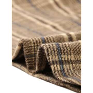 Allegra K Women's Adjustable Strap Plaid Overall Dress