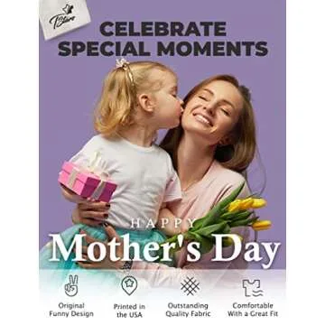 Tstars Our First Mothers Day Mommy and Me Matching Outfits Mom and Baby Shirts Set Mom Gray X-Large/Baby Gray 12M (6-12M)