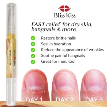 Bliss Kiss Nail Oil Cuticle Pen for Strong Healthy Nails