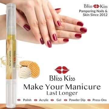 Bliss Kiss Nail Oil Cuticle Pen for Strong Healthy Nails
