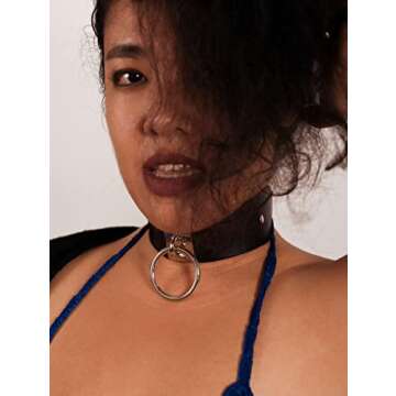 Sacina Gothic Punk Black Choker Necklace for Men and Women