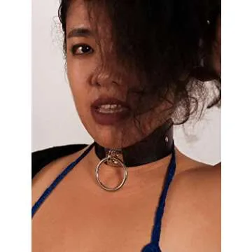 Sacina Gothic Punk Black Choker Necklace for Men and Women