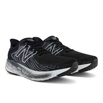New Balance Women's Fresh Foam 1080 V11 Running Shoe, Black/Thunder, 8