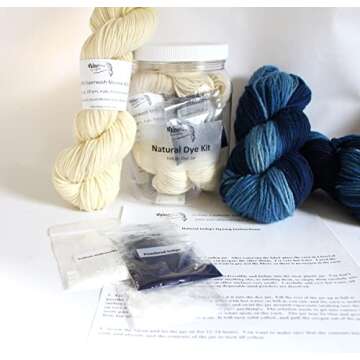 Indigo Yarn Dyeing Kit for Sustainable Plant Dyeing