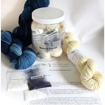 Indigo Yarn Dyeing Kit for Sustainable Plant Dyeing
