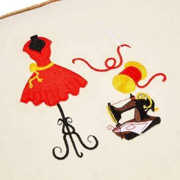 Vintage Sewing Basket Organizer with 30 Essential Tools