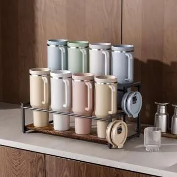 MOJOHAND Water Bottle Organizer for Stanley and Others' Large Tumbler Organization, Pantry Kitchen O...