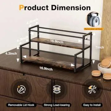 MOJOHAND Water Bottle Organizer for Stanley and Others' Large Tumbler Organization, Pantry Kitchen Organizers and Storage for Cup Accessories, Tumbler and Cup Lid Organizer Wine Rack - 2 Tier Hold 8