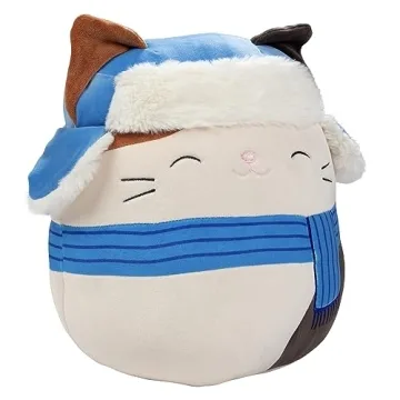 Squishmallows Original 10-Inch Cam The Cat - Official Jazwares Plush - Collectible Soft & Squishy Kitty Stuffed Animal Toy - Add to Your Squad - Gift for Kids, Girls & Boys