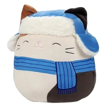 Squishmallows Original 10-Inch Cam The Cat - Official Jazwares Plush - Collectible Soft & Squishy Kitty Stuffed Animal Toy - Add to Your Squad - Gift for Kids, Girls & Boys