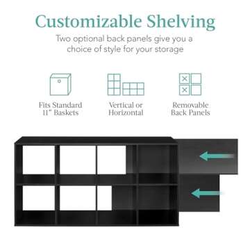 8-Cube Storage Organizer – Versatile & Customizable Design