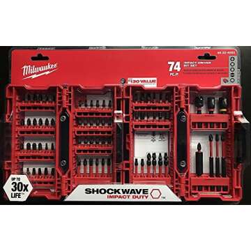 Milwaukee Shockwave 74-Piece Bit Set for All Projects