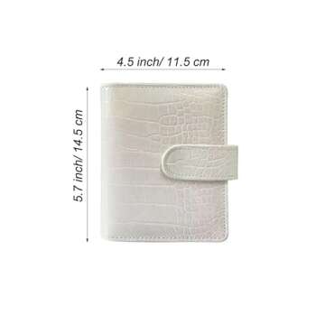 A7 Crocodile Budget Binder Kit - Mini Money Organizer for Saving, Cash Stuffing Envelope System, Pla...