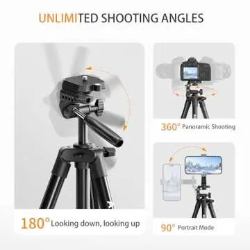 Auleda 71" Camera Tripod - Lightweight & Versatile Stand
