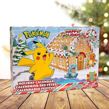 Pokémon 2024 Holiday Advent Calendar Playset for Kids - 24 Piece Christmas Gift Set - Character Fig...