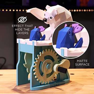 Polymaker PLA Filament Bundle, PLA 3D Printer Filament 1.75mm - PolyTerra PLA Filament 1.75 PLA Bundle of 4, 3 Colors, Green/Red/White