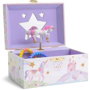 Magical Unicorn Musical Jewelry Box for Girls