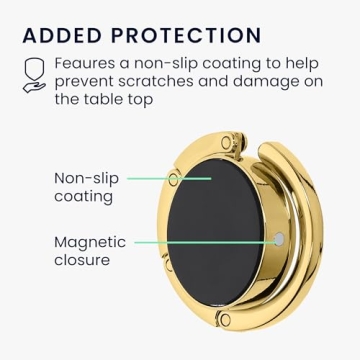 Foldable Purse Hangers for Tables - Secure & Portable Bag Hooks